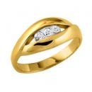 OR 375 J BAGUE DIAMANT 
